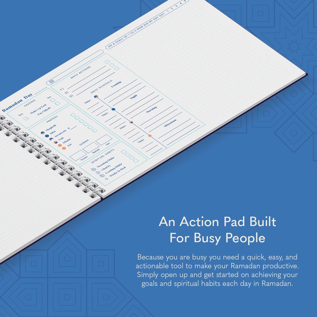 Ramadan Daily Action Pad, Ramadan Legacy Daily Action Pad